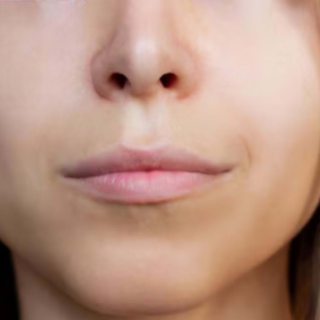 Close-up vóór lipfiller